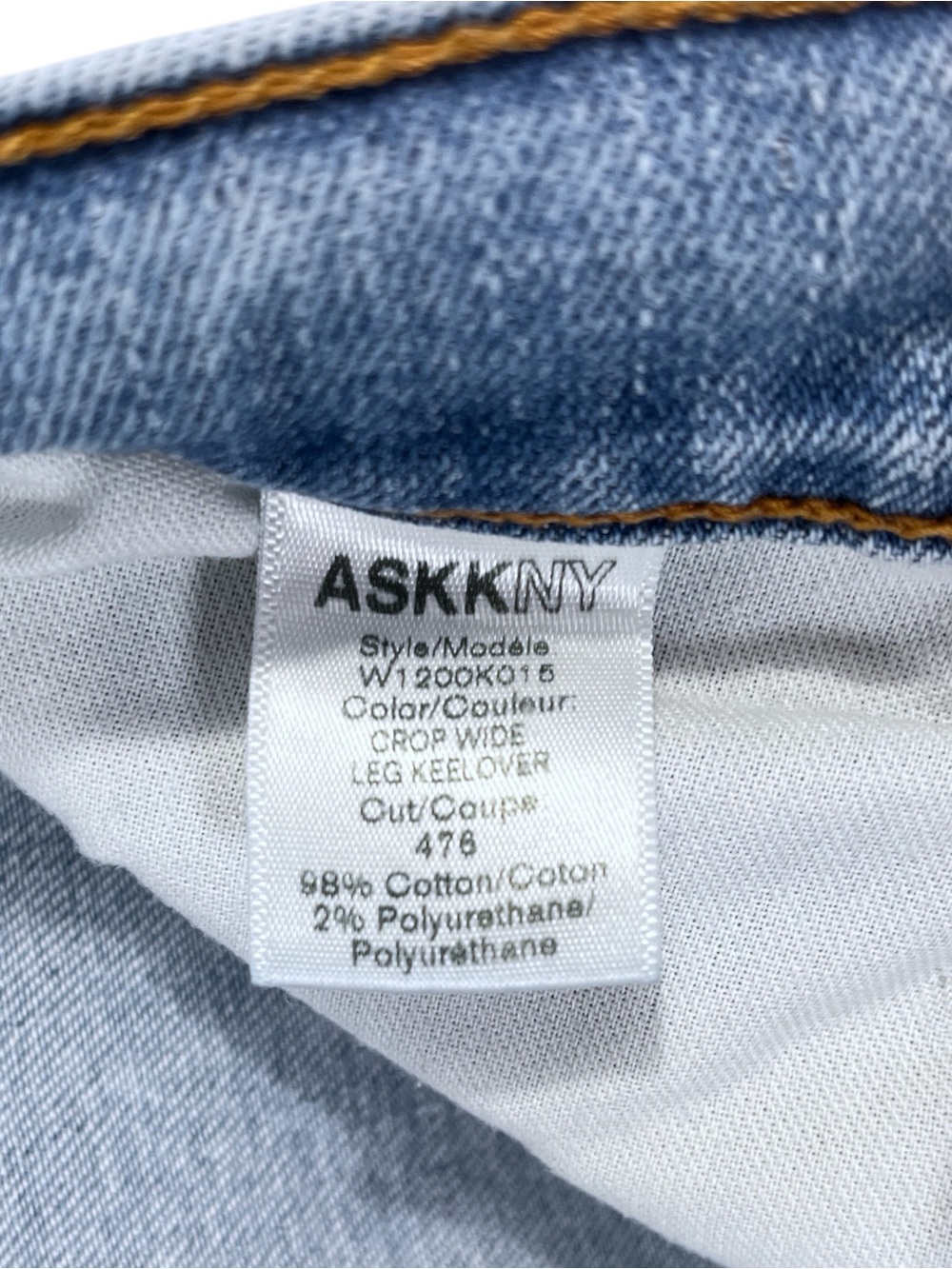 ASKK NY Crop Wide Leg Jean size 30 in Keel Over Wash - Picture 7 of 9
